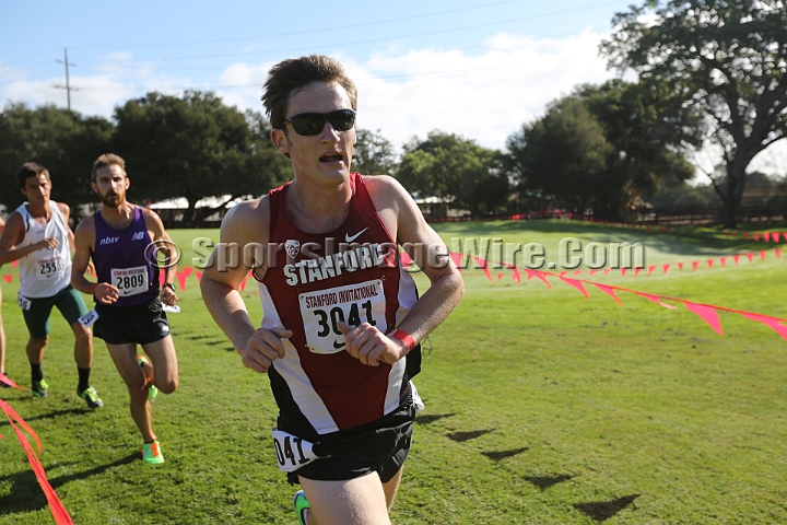 2014StanfordCollMen-342.JPG - College race at the 2014 Stanford Cross Country Invitational, September 27, Stanford Golf Course, Stanford, California.